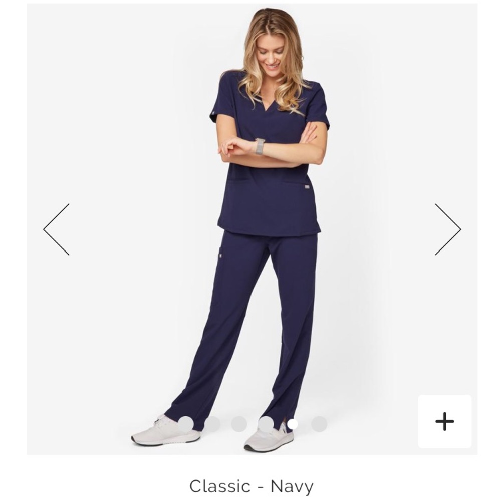 Never worn Navy Figs Scrub Top